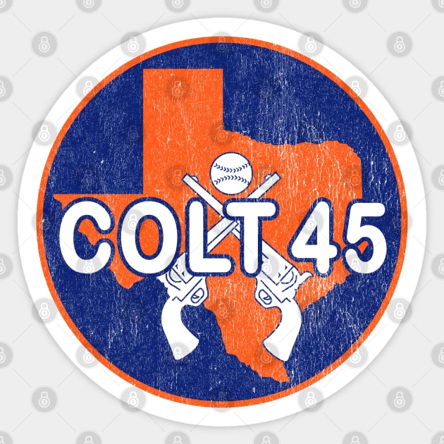 Retro Houston Colt 45s Baseball Sticker by LocalZonly